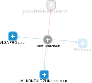 Pavel Marcínek - Vizualizace  propojení osoby a firem v obchodním rejstříku