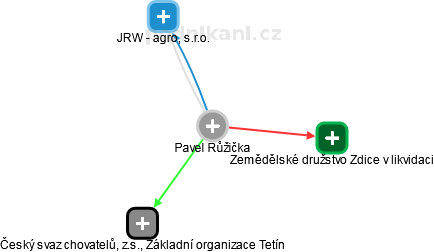 Pavel Růžička - Vizualizace  propojení osoby a firem v obchodním rejstříku