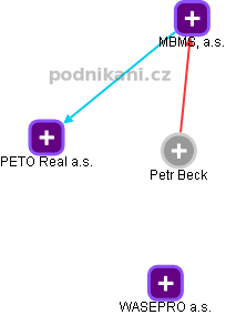 Petr Beck - Vizualizace  propojení osoby a firem v obchodním rejstříku