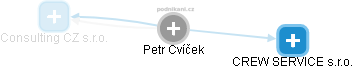 Petr Cvíček - Vizualizace  propojení osoby a firem v obchodním rejstříku