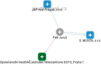 Petr Juruš - Vizualizace  propojení osoby a firem v obchodním rejstříku