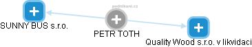 PETR TOTH - Vizualizace  propojení osoby a firem v obchodním rejstříku