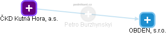 Petro Burzhynskyi - Vizualizace  propojení osoby a firem v obchodním rejstříku