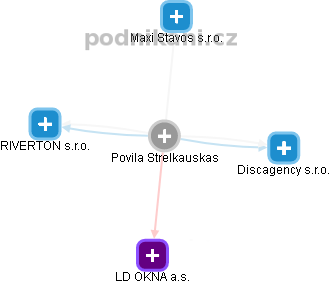 Povila Strelkauskas - Vizualizace  propojení osoby a firem v obchodním rejstříku