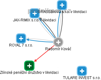 Radomír Kováč - Vizualizace  propojení osoby a firem v obchodním rejstříku