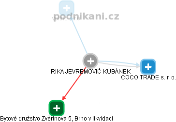 RIKA JEVREMOVIĆ KUBÁNEK - Vizualizace  propojení osoby a firem v obchodním rejstříku