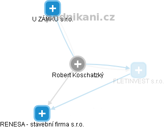 Robert Koschatzký - Vizualizace  propojení osoby a firem v obchodním rejstříku