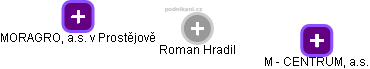 Roman Hradil - Vizualizace  propojení osoby a firem v obchodním rejstříku