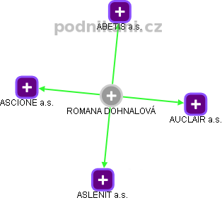 ROMANA MARINOVA - Vizualizace  propojení osoby a firem v obchodním rejstříku