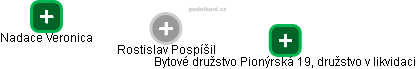  Rostislav P. - Vizualizace  propojení osoby a firem v obchodním rejstříku