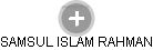 SAMSUL ISLAM RAHMAN - Vizualizace  propojení osoby a firem v obchodním rejstříku