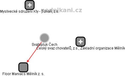  Svatopluk Č. - Vizualizace  propojení osoby a firem v obchodním rejstříku