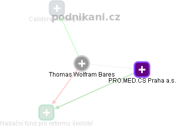 Thomas Wolfram Bares - Vizualizace  propojení osoby a firem v obchodním rejstříku