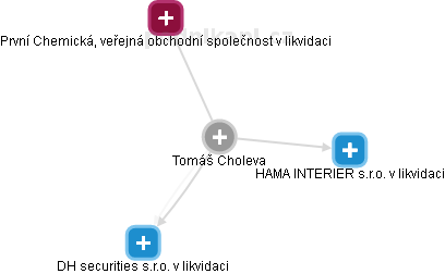 Tomáš Choleva - Vizualizace  propojení osoby a firem v obchodním rejstříku
