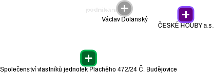 Václav Dolanský - Vizualizace  propojení osoby a firem v obchodním rejstříku