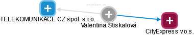  Valentina S. - Vizualizace  propojení osoby a firem v obchodním rejstříku
