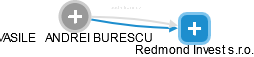 VASILE   ANDREI BURESCU - Vizualizace  propojení osoby a firem v obchodním rejstříku