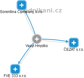 Vasyl Hnydko - Vizualizace  propojení osoby a firem v obchodním rejstříku