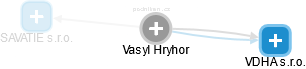 Vasyl H. - Vizualizace  propojení osoby a firem v obchodním rejstříku