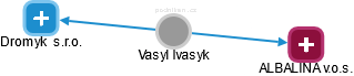 Vasyl Ivasyk - Vizualizace  propojení osoby a firem v obchodním rejstříku
