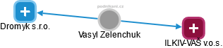 Vasyl Zelenchuk - Vizualizace  propojení osoby a firem v obchodním rejstříku