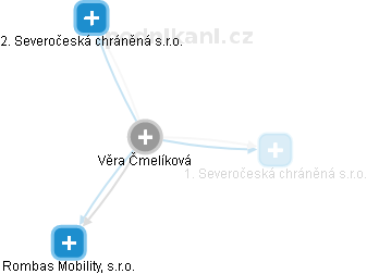 Věra Čmelíková - Vizualizace  propojení osoby a firem v obchodním rejstříku