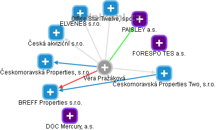 Věra Pražáková - Vizualizace  propojení osoby a firem v obchodním rejstříku