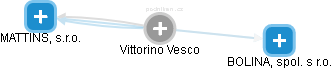  Vittorino V. - Vizualizace  propojení osoby a firem v obchodním rejstříku