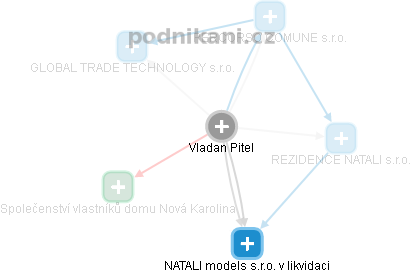 Vladan Pitel - Vizualizace  propojení osoby a firem v obchodním rejstříku
