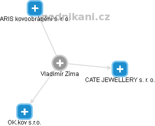  Vladimír Z. - Vizualizace  propojení osoby a firem v obchodním rejstříku