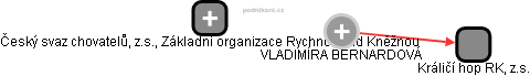  Vladimíra B. - Vizualizace  propojení osoby a firem v obchodním rejstříku