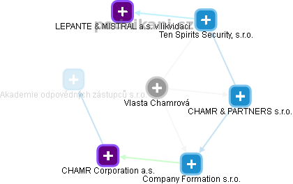Vlasta Chamrová - Vizualizace  propojení osoby a firem v obchodním rejstříku