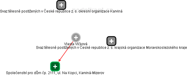 Vlasta Vlčková - Vizualizace  propojení osoby a firem v obchodním rejstříku