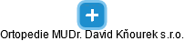 Ortopedie MUDr. David Kňourek s.r.o. - náhled vizuálního zobrazení vztahů obchodního rejstříku