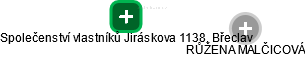 Společenství vlastníků Jiráskova 1138, Břeclav - náhled vizuálního zobrazení vztahů obchodního rejstříku