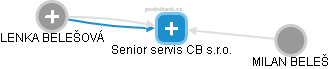 Senior servis CB s.r.o. - náhled vizuálního zobrazení vztahů obchodního rejstříku