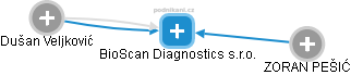 BioScan Diagnostics s.r.o. - náhled vizuálního zobrazení vztahů obchodního rejstříku