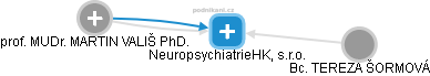 NeuropsychiatrieHK, s.r.o. - náhled vizuálního zobrazení vztahů obchodního rejstříku