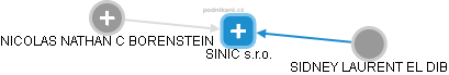 SINIC s.r.o. - náhled vizuálního zobrazení vztahů obchodního rejstříku