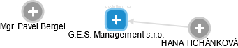 G.E.S. Management s.r.o. - náhled vizuálního zobrazení vztahů obchodního rejstříku