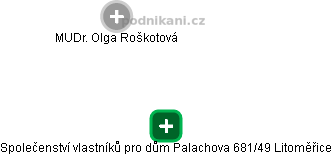 Společenství vlastníků pro dům Palachova 681/49 Litoměřice - náhled vizuálního zobrazení vztahů obchodního rejstříku
