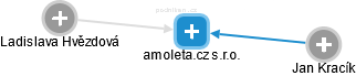 amoleta.cz s.r.o. - náhled vizuálního zobrazení vztahů obchodního rejstříku