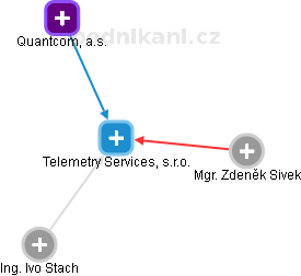 Telemetry Services, s.r.o. - náhled vizuálního zobrazení vztahů obchodního rejstříku