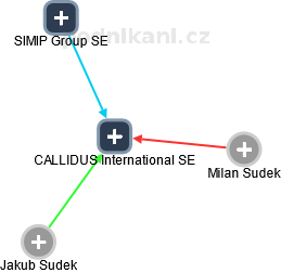 CALLIDUS International SE - náhled vizuálního zobrazení vztahů obchodního rejstříku