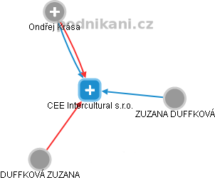 CEE Intercultural s.r.o. - náhled vizuálního zobrazení vztahů obchodního rejstříku