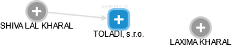 TOLADI, s.r.o. - náhled vizuálního zobrazení vztahů obchodního rejstříku