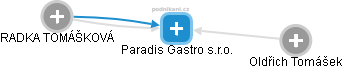 Paradis Gastro s.r.o. - náhled vizuálního zobrazení vztahů obchodního rejstříku