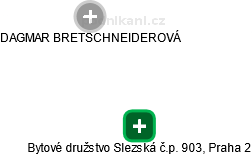 Bytové družstvo Slezská č.p. 903, Praha 2 - náhled vizuálního zobrazení vztahů obchodního rejstříku