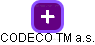 CODECO TM a.s. - náhled vizuálního zobrazení vztahů obchodního rejstříku