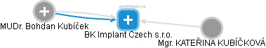 BK Implant Czech s.r.o. - náhled vizuálního zobrazení vztahů obchodního rejstříku